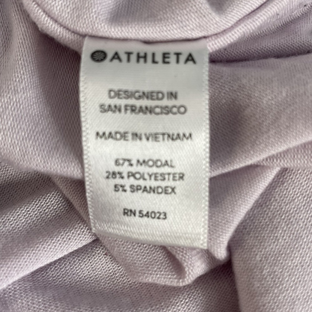 Athleta Cloudlight Top Size XL Simply Lilac Modal Blend Comfy - Picture 8 of 14